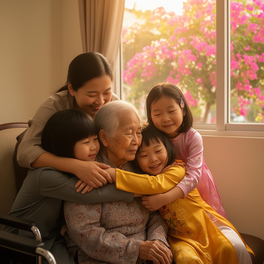 Giờ thăm của con cháu